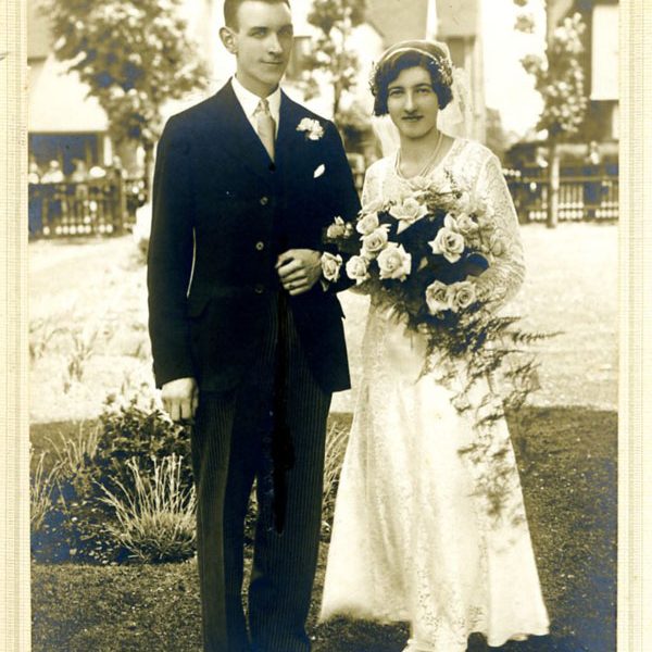 1920s Wedding Photo