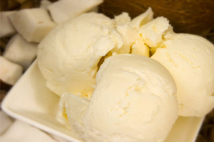 Coconut ice cream on the menu of Sussex Vintage Ices